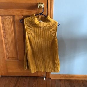 Mustard sleeveless sweater